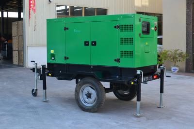 China 20KW To 400KW Mobile Genset Trailer Diesel Generator For Home Canopy for sale