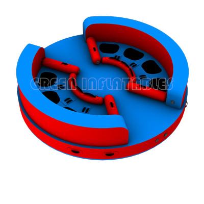 中国 Factory price inflatable disco boat towable, commercial grade inflatable disco boat water toy for sale 販売のため