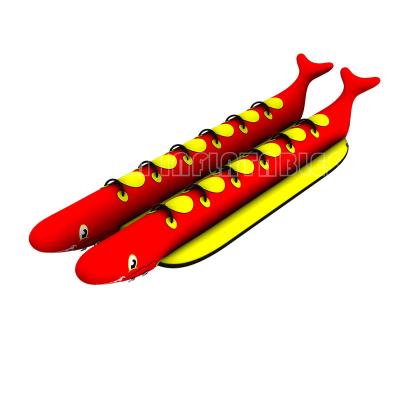 China Crazy Water Sport Games Inflatable Dragon Banana Boat For Water Play Equipment Entertainments à venda