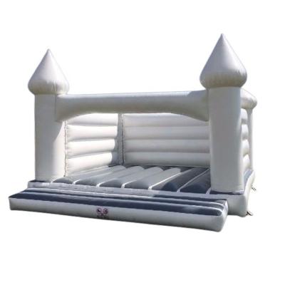 China Commercial White Wedding Toddler Bouncy Castle Inflatable White Jumping Castle  Bounce House Te koop