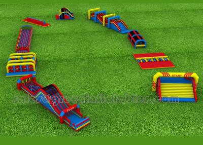 China Outdoor Indoor Commercial Inflatable Trampoline Play Park Obstacle Inflatable Theme Park Inflatable Amusement Park à venda