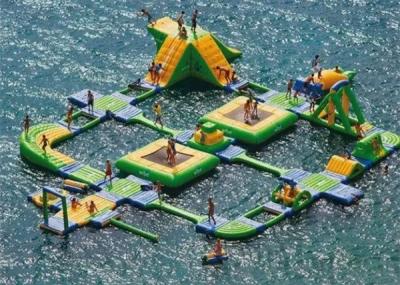 China Large Adult Inflatable Water Park , Inflatable Aqua Park One Stop Service for sale