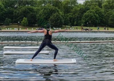 China Unique Water Aqua Yoga Mat , Inflatable Floating Yoga Mat Low - Impact for sale