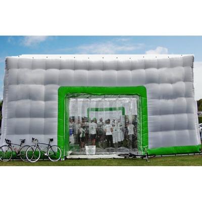 China Outdoor Inflatable Event Tents with LED Light White Inflatable Wedding Tent Party Cube Inflatable Medical Tent for sale