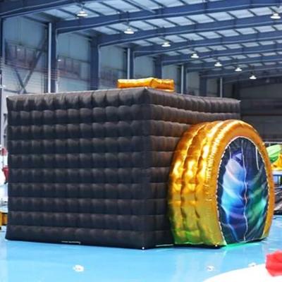 China Commercial Inflatable Outdoor Tents Customized 360 photo booth inflatable enclosure led inflatable tent for event for sale