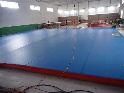 China Water Park Gymnastic Pool Mat , Inflatable Air Mat For Tumbling Fire Retardant for sale