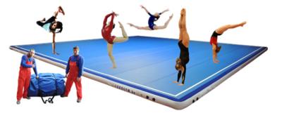 China Gym Gymnastics Air Floor Tumbling Mat , Large Inflatable Air Tumble Track for sale