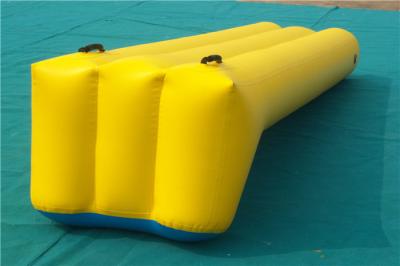 China Spielen aufblasbare von Wasser-Mittelspiel-federnd Wasserrutschen im Freien für Teenager-Gelb zu verkaufen