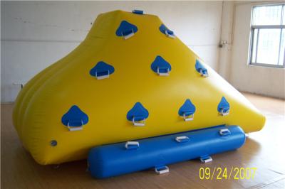 China Funny Floating Inflatable Water Games , Inflatable Rock Climbing Wall For Water Leak Proof for sale