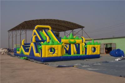 China Giant Blow Up Slip And Slide For Adults , 3 Lane Water Slide For Birthday Parties for sale