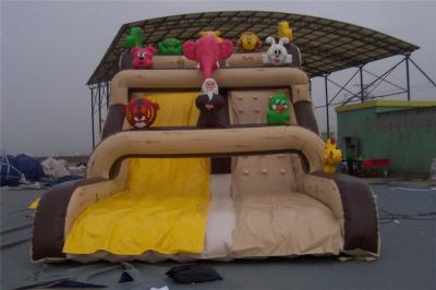 China Woderful Cartoon Inflatable Wet Slide UV Resistance For Shopping Mall for sale