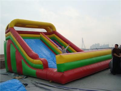 China Moje/seque la diapositiva resbaladiza inflable del uso, el 12m grande explotan los toboganes acuáticos para el alquiler en venta