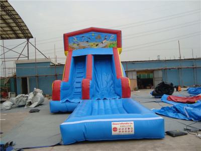 China Durable Inflatable Slip N Slide With Jump Blow Up Playhouse CE / EN14960 Certificate for sale