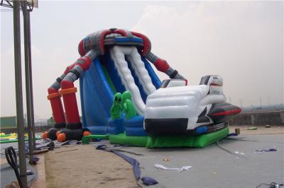 China Castle Style Bounce House Water Slide Combo Rentals , Double Lane Water Slide for sale
