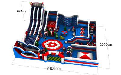 China Customized Inflatable Theme Park Fire Resistance With Screen Printed for sale