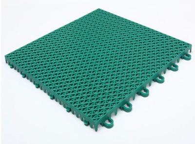 China Green Modular Synthetic Sports Flooring for sale