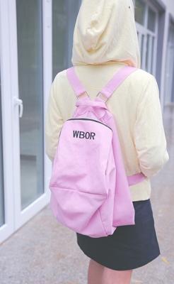 China Direct foreign trade embroidery letter backpack academic style shoulder bag women's tide diagonal bag multi-purpose bag for sale