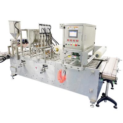 China Automatic Tray Filling Machine And Sealing Machine With Pneumatic System for sale