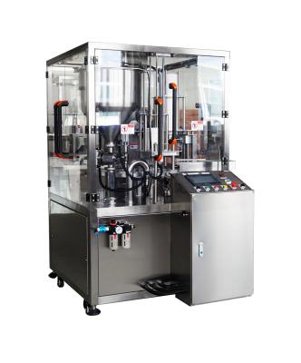 China Máquina de vedação automática rotativa de enchimento de copos, controlo PLC para iogurte à venda