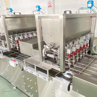 China 380V/50Hz Automatic Tray Filling Machine 15-150ml Volume Filling Equipment for sale