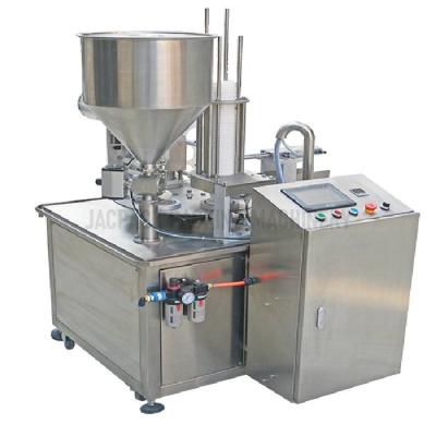 China 16 xícaras/min Máquina rotativa de enchimento e vedação de xícaras para alimentos e bebidas à venda