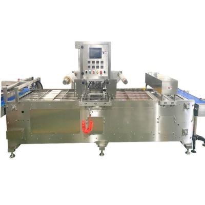 China 2.2kw MAP Tray Sealer Machine Rice Tray Sealing System With PLC Control System for sale