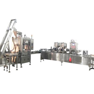 China Chopped Vegetable Cooked Meat MAP Tray Filling Sealing Line for sale