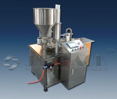 China Plastic Cup Filling Sealing Machine Liquid Sauce Form Fill Seal Touch Screen Operation for sale