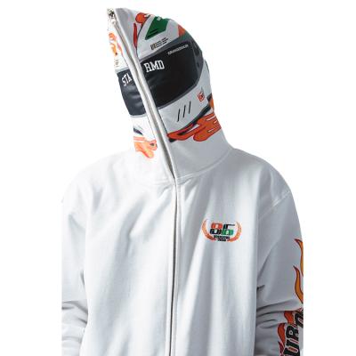 China Wholesale men's screen printing anime hoodies cotton oversized streetwear hoodie full zip up hoodies for sale