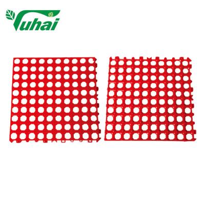 China PVC Red Dairy Cow Floor Mats , 2kg 53×53cm Size Milking Parlor Floor Mats for sale