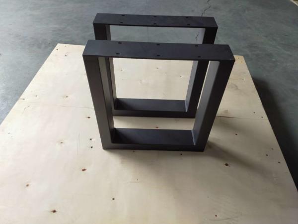 Quality 420*400mm Black Metal Table Legs for Industrial Country Style Furniture Design for sale