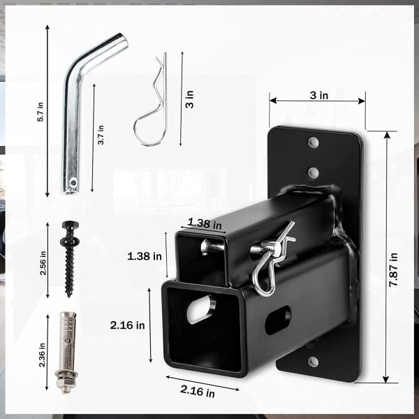 Quality Hitch Wall Mount for Bike Rack Cargo Carrier Bike and Cargo Rack Hanging Garage for sale