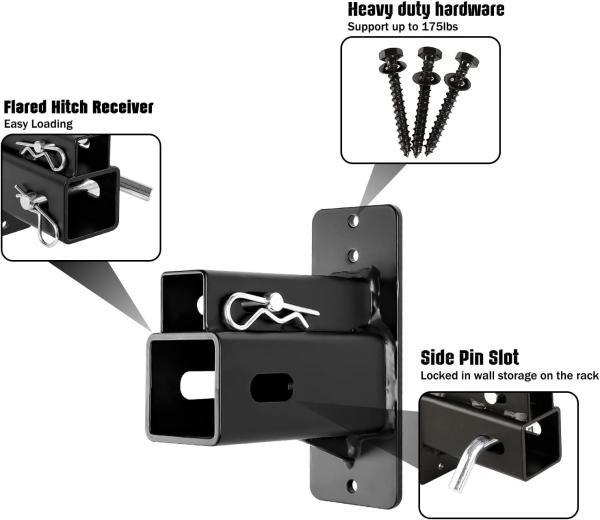 Quality Wall Mount Cargo Carrier Storage Rack Universal 1.25" 2" Hitch Mount for Truck, for sale