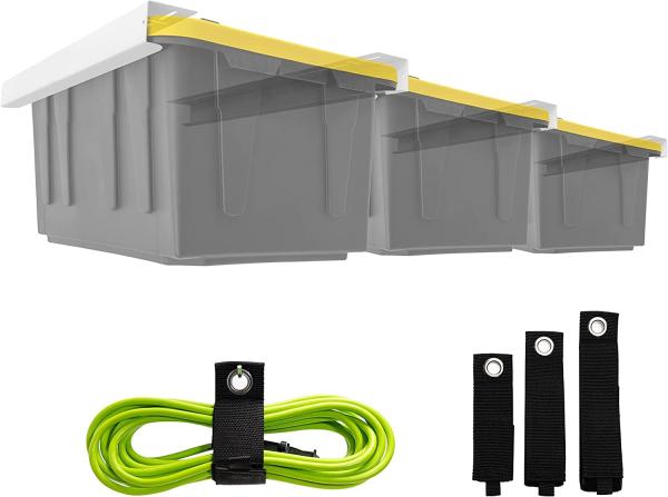 Quality Adjustable Garage Container Storage System with Single Tier Overhead Storage for sale