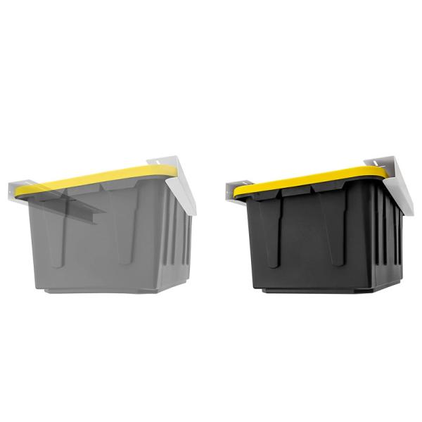 Quality Adjustable Garage Container Storage System with Single Tier Overhead Storage for sale