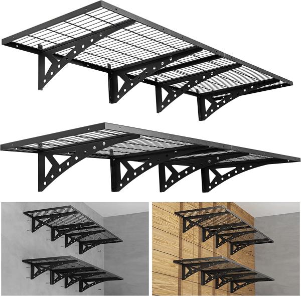 Quality Garage Storage Rack System 2x3ft Floating Adjustable Wall Grid Frame Shelves for sale