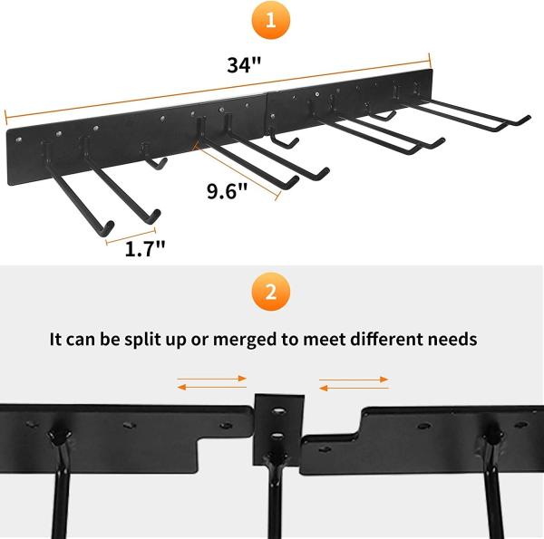 Quality Garage wall mounted tool rack and storage organizers shelving with included for sale