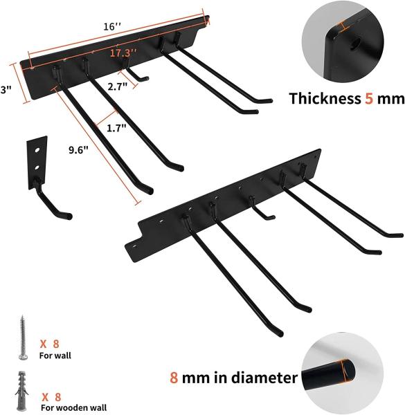 Quality Garage wall mounted tool rack and storage organizers shelving with included for sale