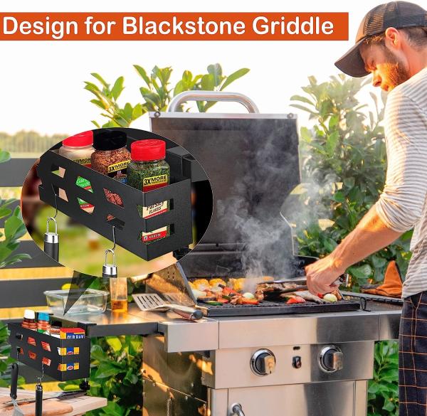 Quality Griddle Caddy for 28" 36" Blackstone Griddle No Drill Removable Grill Caddy BBQ for sale