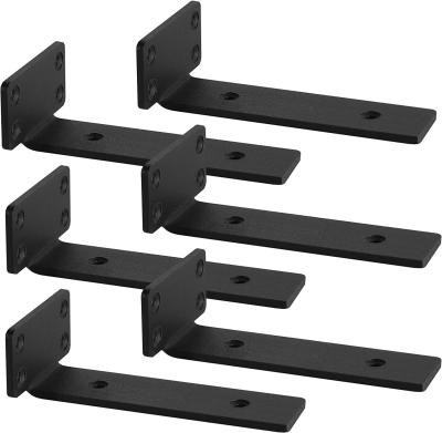 China DIY Floating Shelf Wall Mount Bracket for 1/5 inch Thick Heavy Duty Functionality for sale