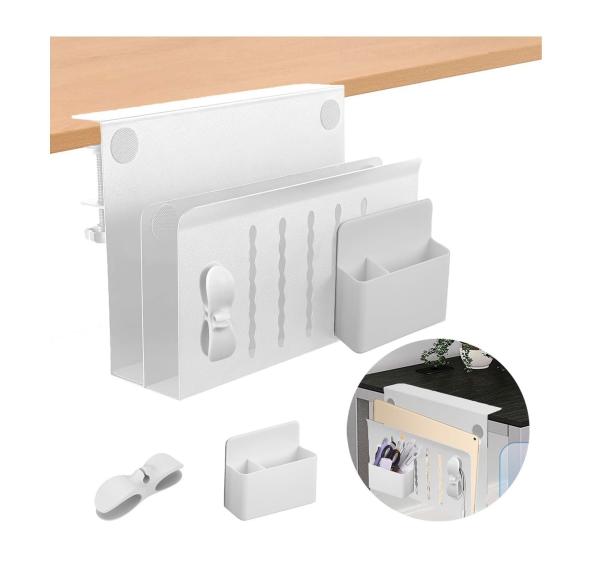 Quality Double-Deck Hanging Desk Organizer Under Desk Laptop Stand for Clutter-Free Desk for sale