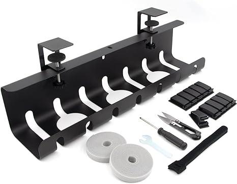 Quality Organize Your Desk Wires with Cable Tray and Clamp Powder Coating Surface Finishing for sale