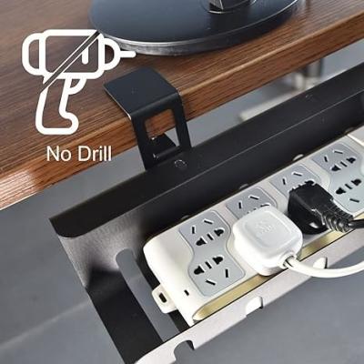China No Drilling Required Cable Tray for Standing Desk in Office and Home Cable Management for sale