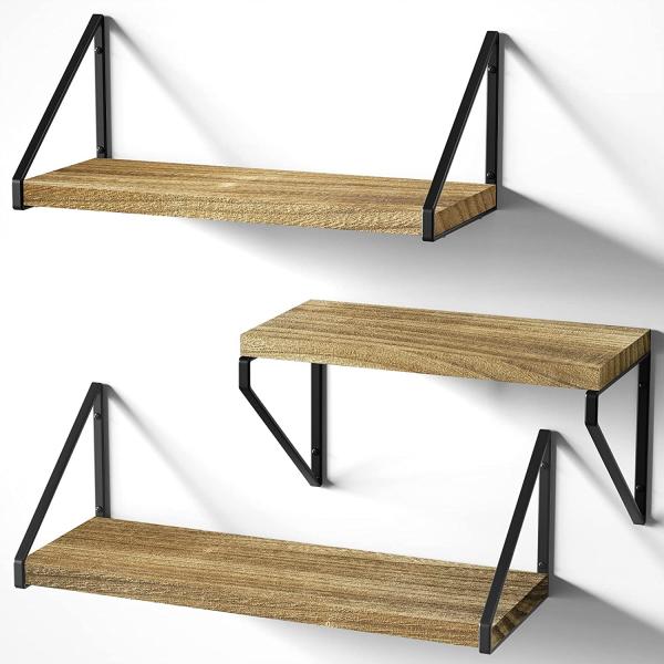 Quality Metal Floating Shelf Brackets 7.64*6.61*2.72cm Single-side Structure DIY Decorative for sale