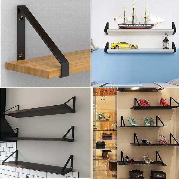 Quality Metal Floating Shelf Brackets 7.64*6.61*2.72cm Single-side Structure DIY for sale