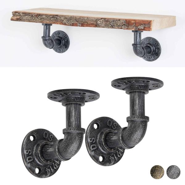 Quality Metal Steel Industrial Pipe Brackets for Heavy Duty Wall Mounting and Stylish for sale