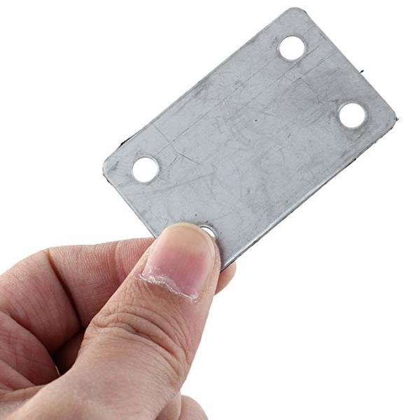 Quality Powder Coated 1.5mm Thickness Straight Mending Metal Flat Bracket Plates Fixing Corner Brace for sale