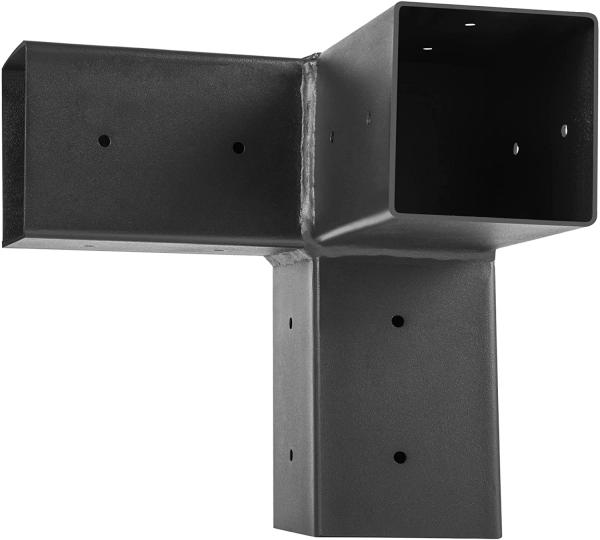 Quality Stamping Punching Bending Process 3-way Corner Brackets for Modular Sizing Pergola for sale