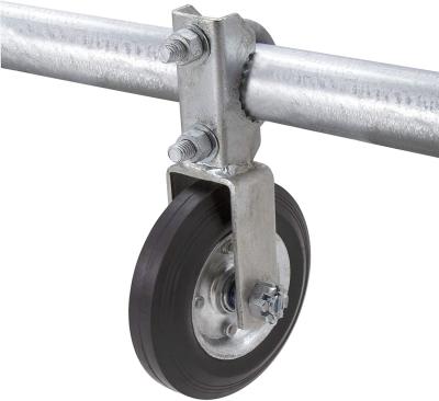 China Hot Galvanized Metal Chain Link Fence Rolling Gate Carrier Wheels for sale