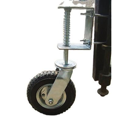 China 4 pulgadas de rueda de goma de trabajo pesado de resorte cargado de puerta de rodadura 360 grados de rotación en venta